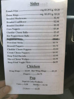 Gianni's Pizza Wings menu