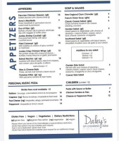 Old Daley On Crooked Lake menu