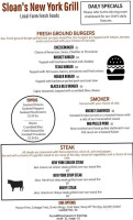 Sloan's New York Grill menu