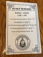 Logan’s Place menu