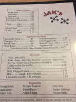 Jaks Downtown Diner menu