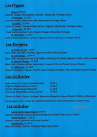 Le Chalet Du Lac menu