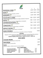 Sweet Basil Family Dining menu