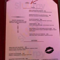 Cibo E Vino menu