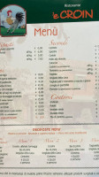 E’ Croin menu