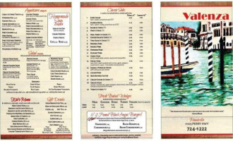 Valenza menu