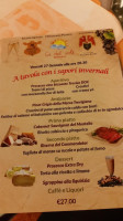 Ca' Del Sole Belvedere menu