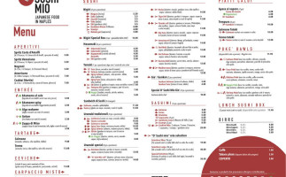 O' Sushi Mio menu