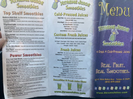 Xtreme Juice menu