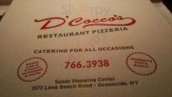 D'cocco's Pizzeria food