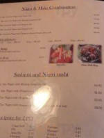 Hakuya Sushi menu