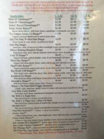 Vicki's Cozy Cafe Llc menu