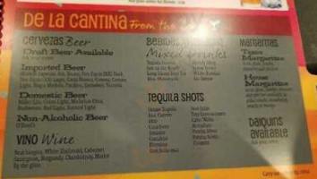 Fiesta Mexicana menu