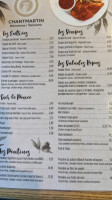 Chantmartin menu