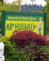 Ab's Hillbilly Gyros outside