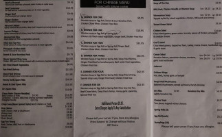 Irricana Family Restaurant menu