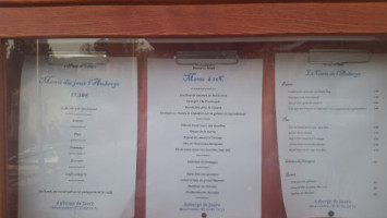 L'auberge De Jaure menu