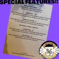 The Broad Street Grill menu