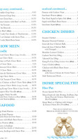 Winfield Chinese menu