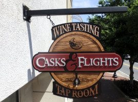 Casks And Flights Wine Tasting Room food