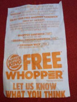 Burger King food