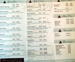 Karam's Mediterranean Grill menu