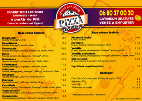 Pizza Garage menu