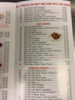 Red Pepper menu