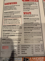 Woody's Diner menu