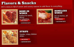 KFC menu