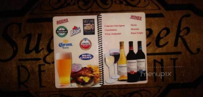 Sugarcreek menu