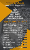 Agrados Pizza (saravena) menu