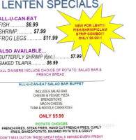 St. Henry Nite Club menu