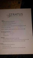 Stratus Lounge menu