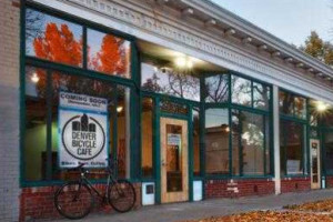 The Denver Bicycle Cafe outside