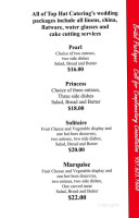 Don's Pizza Palace menu