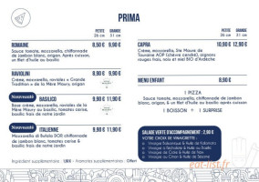 De Facto Mia Pizza menu