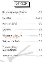 A Noï menu