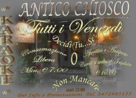 Antico Chiosco menu