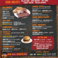 Hog Wild Pit B-q menu