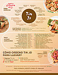 Tin Jo menu