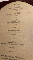 De Mondion menu