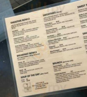 Nourish Cafe Nob Hill menu