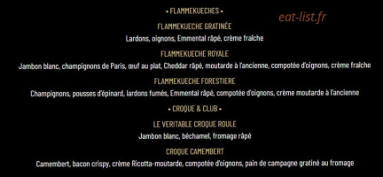 Pub Au Bureau menu