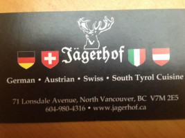 Jagerhof Restaurant outside