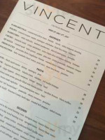 Vincenti Ristorante menu