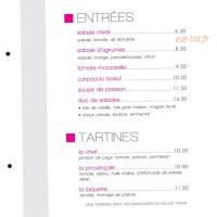 La siesta menu