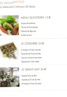 L'Artimon menu