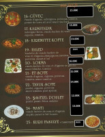 Le Bosphore menu