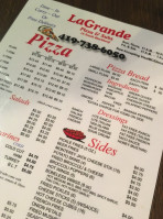 Lagrande Pizza Subs menu